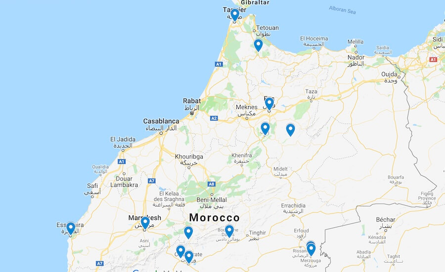 Morocco Itinerary Mpa