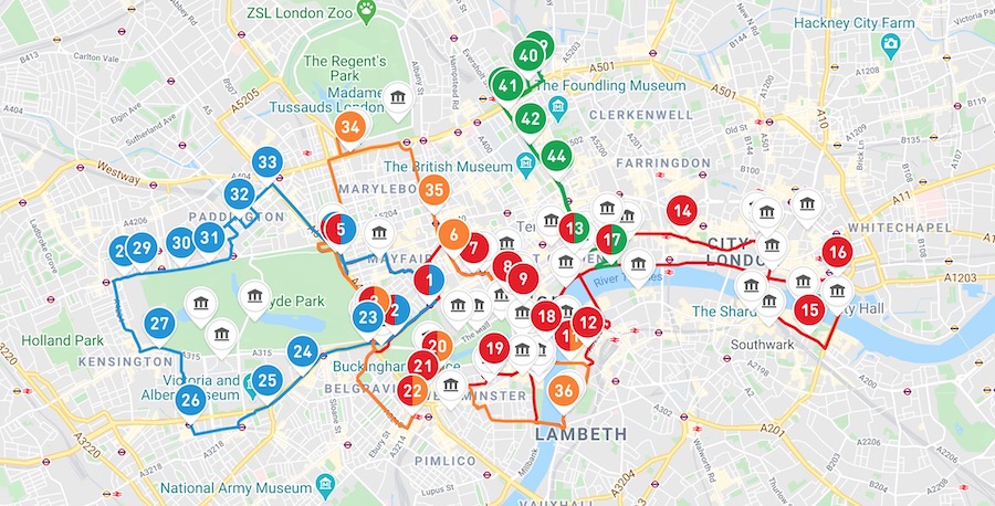 Big Bus Tour Map London