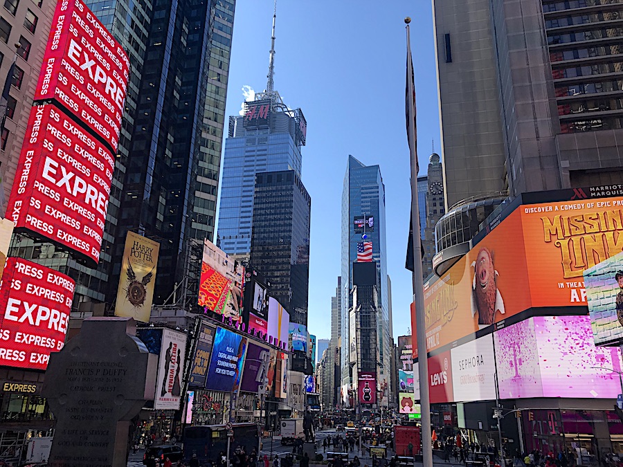 New York City Itinerary- Times Square